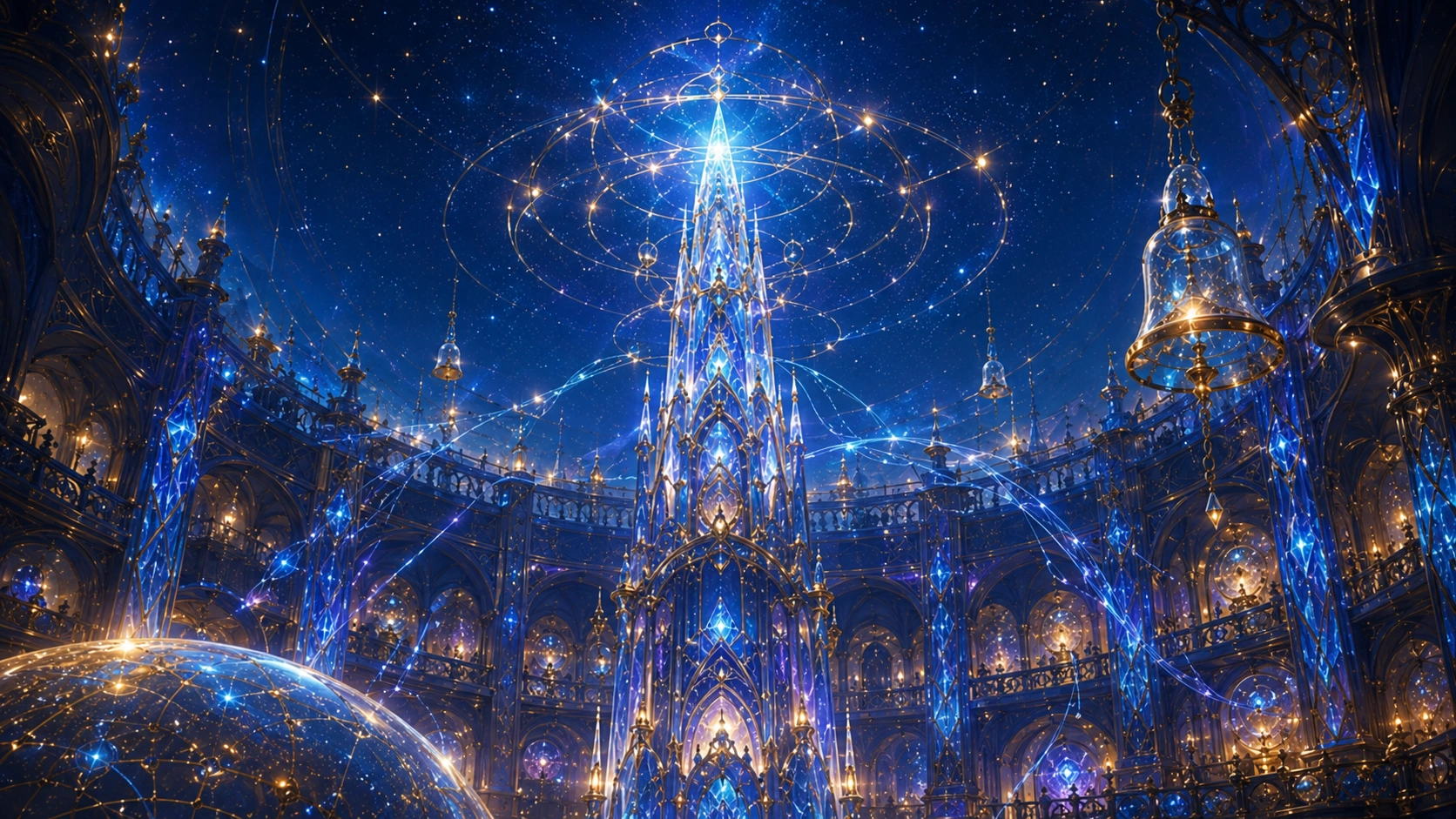 The Listening Antenna at the top of The WonderLight Tower, turned toward Earth